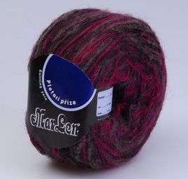 Vlněná příze Marlen vinovohnědý melír