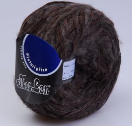 Vlněná pletací příze Marlen hnědý melír