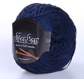 Efektní stužková příze MarLen tmavě modrá