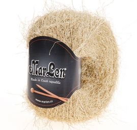 Příze Marlen s lurexem, zlatobéžová