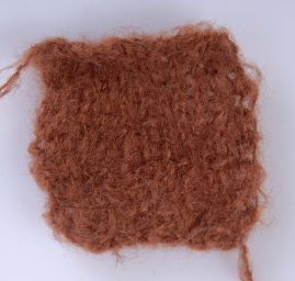 Mohérová pletací příze Marlen hnědé barvy