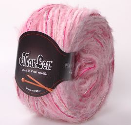 Směsová pletací příze Marlen růžový melír