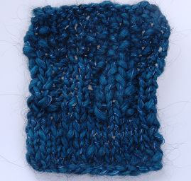 Směsová vlněná příze MarLen modrozelený melír