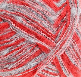 Vlněná pletací příze MarLen červenošedý melír