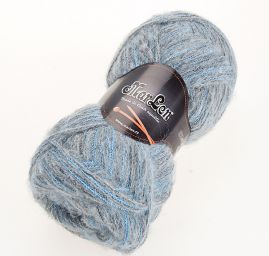 Vlněná pletací příze MarLen modrošedý melír