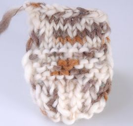 Efektní melírová vlna Marlen hnědosmetanová