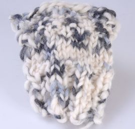 Efektní melírová příze Marlen černosmetanová