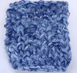 Vlněná pletací směs MarLen modrý melír