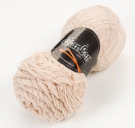 Pletací příze MarLen panenská vlna směs béžová