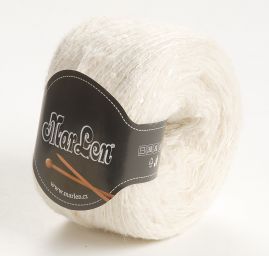 Pletací příze mohér směs MarLen s flitry smetanová