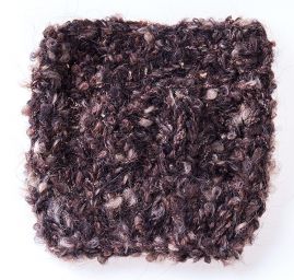 Vlněná pletací příze bukle MarLen hnědý melír