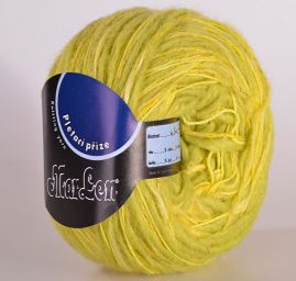 Vlněná směsová příze MarLen zelenožlutý melír