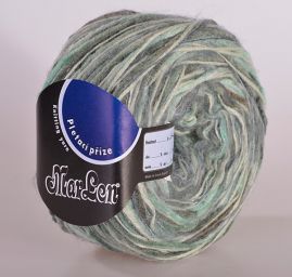 Vlněná směsová příze MarLen petrolejový melír