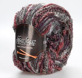 Pletací součková příze MarLen šedo-vínová