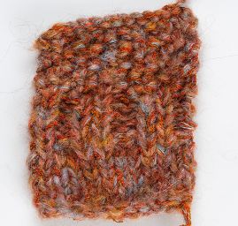 Vlněná pletací příze MarLen hnědo-rezavý melír