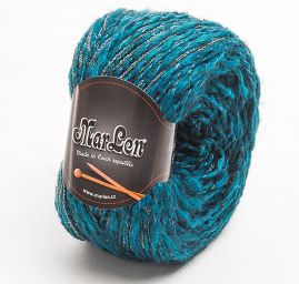 Směsová vlněná příze Marlen modrý melír