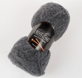 Mohérová pletací příze MarLen tmavě šedá