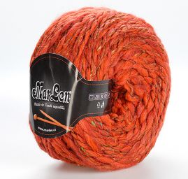 Vlněná platecí příze MarLen oranžový melír