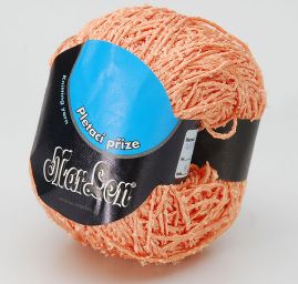 Efektní příze Marlen s uzlíčky lososová