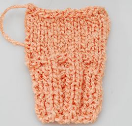 Efektní příze Marlen s uzlíčky lososová