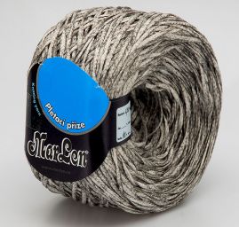 Stužková příze Marlen melír černobílá