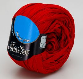 Stužková příze Marlen široká 9 mm červená