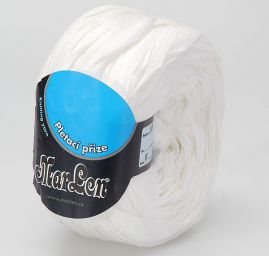 Stužková příze Marlen široká 9mm bílá