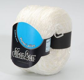 Efektní příze Marlen směs vis/PP bílá