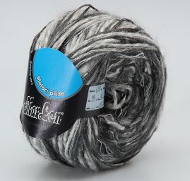 Směsová příze Marlen černošedý melír 1 kg