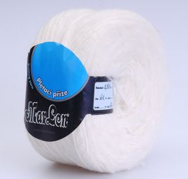 Vlněná směsová pletací příze Marlen smetanový melír