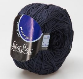 Stužková bavlněná příze Marlen temně modrá 