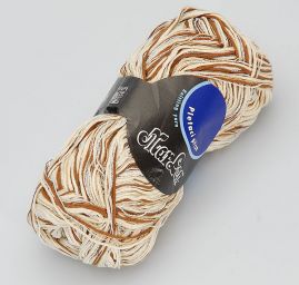 Bavlněná pletací příze béžovohnědý melír