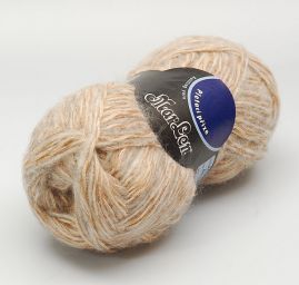 Vlněná směsová pletací příze MarLen šedohnědý melír