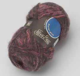 Moherová příze Marlen šedorůžový melír