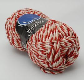 Vlněná pletací příze Marlen červenobéžový melír