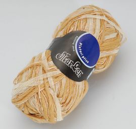 Efektní příze Marlen nestejná síla hnědý melír