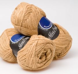 Vlněná pletací příze MarLen nestejné síly sv.hnědá