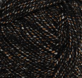 Vlněná pletací příze Marlen černý melír