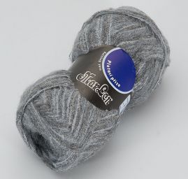 Efektní vlněná příze MarLen šedý melír s leskem