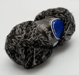 Vlněná pletací příze Marlen černošedý melír