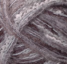 Směsová vlněná pletací příze šedý melír