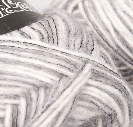 Pletací příze MarLen černobílý melír