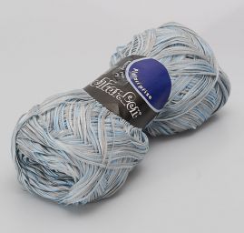 Samovzorovací stužková příze MarLen modrý melír