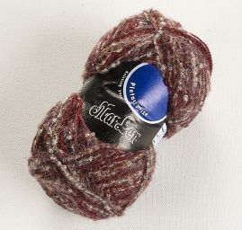 Směsová pletací příze melír vínová