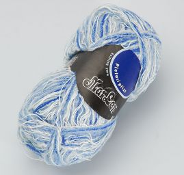 Směsová příze Marlen modrý melír