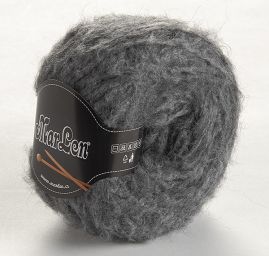 Směsová příze MarLen vlna mohér tmavě šedá