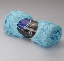 Stužková bavlněná pletací příze MarLen sv.tyrkysová