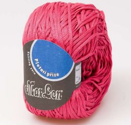 Stukžová bavlněná pletací příze fuchsiová