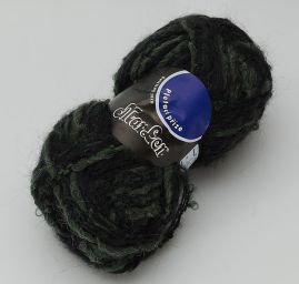 Vlna směs příze Marlen s buklé melír zelenočerná