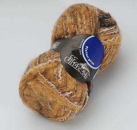 Moherová pletací příze Marlen hnědý melír